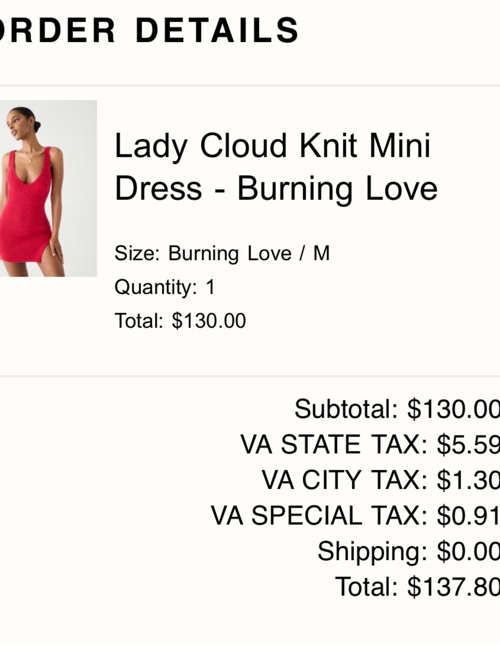 Frankie's Bikinis Red Ribbed V-Neck Slit Midi Dress - Picture 5 of 5